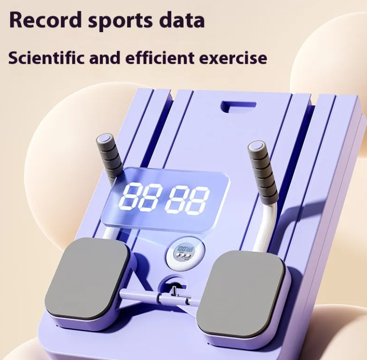 Multi-Functional Fitness Board with Automatic Rebound Ab Wheel