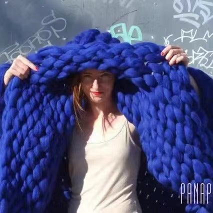 Nordic Chunky Knit Throw
