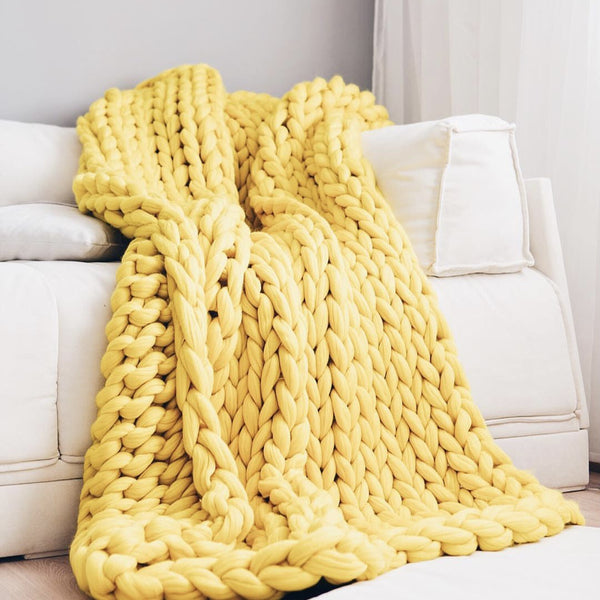 Nordic Chunky Knit Throw