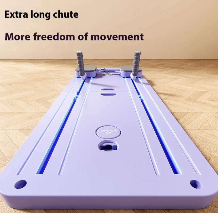 Multi-Functional Fitness Board with Automatic Rebound Ab Wheel