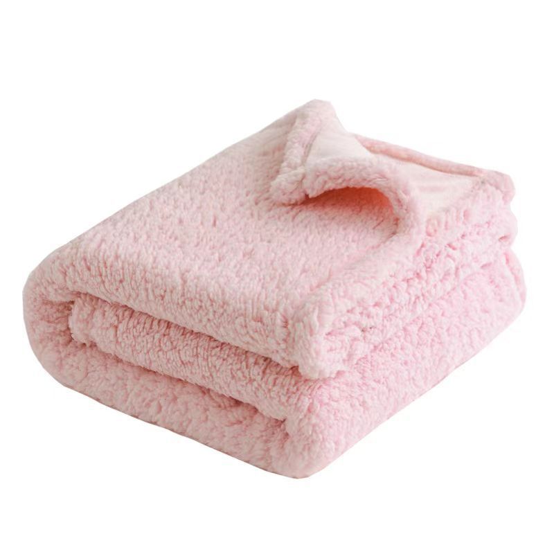 Waterproof Sherpa Fleece Blanket Pad, Thick Plush Blanket, Soft and Cozy Throw Blanket